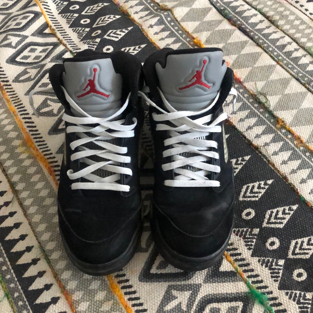 Air Jordan 5 Black, size 10.5.